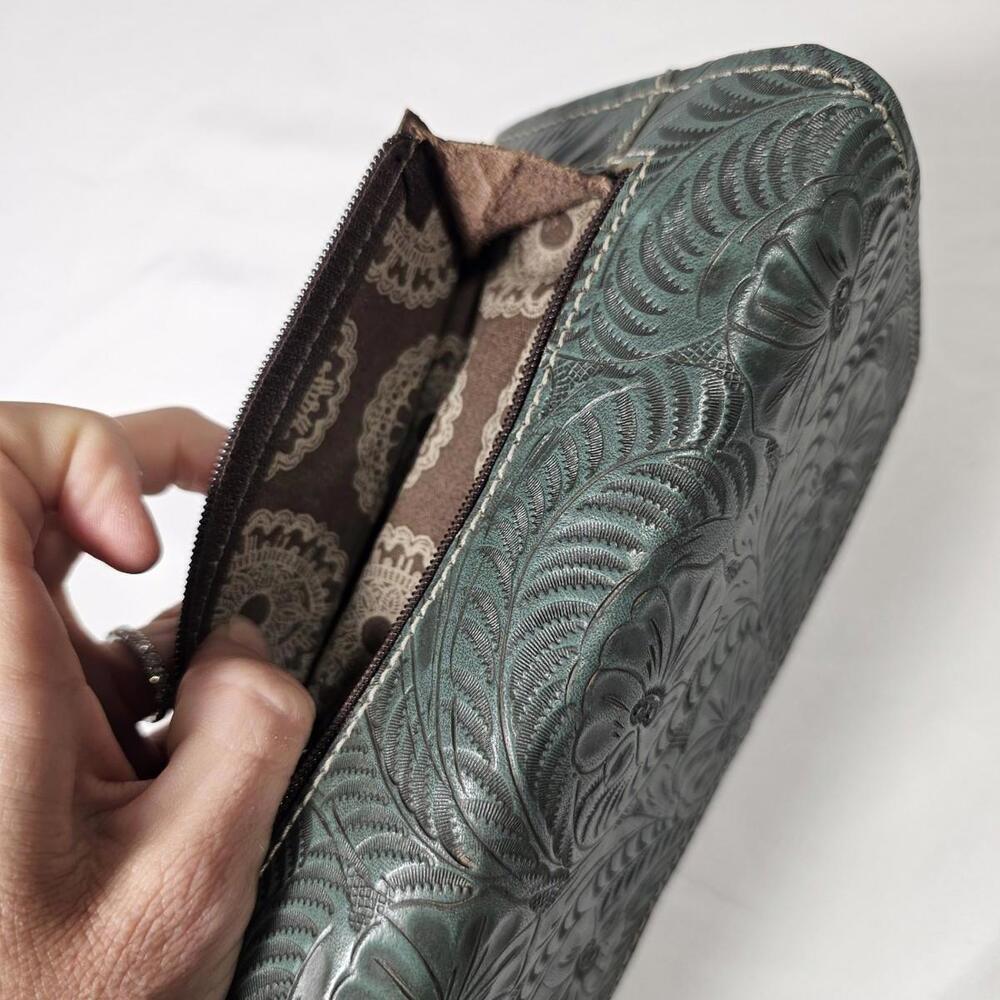 American West Women's Ladies Tri-Fold Wallet Turquoise-Vintage - Picture 7 of 10